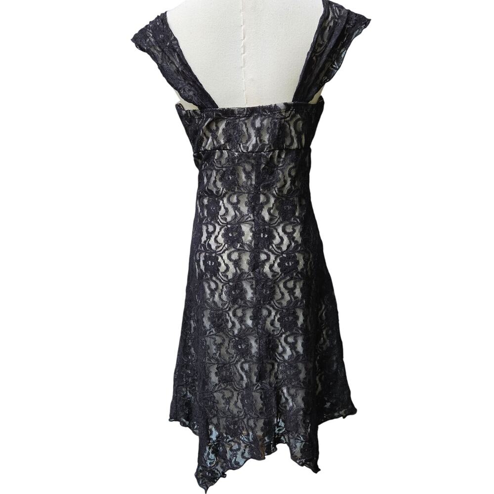 My Michelle Black Lace High-Low Dress - Picture 6 of 11
